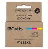 Actis KH-653CR printer ink, replacement HP 653XL 3YM74AE, Premium, 18ml, 300 pages, colour