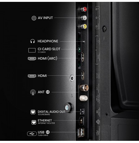 Hisense 32A4N TV 81.3 cm (32") HD Smart TV Wi-Fi Black 200 cd/m²