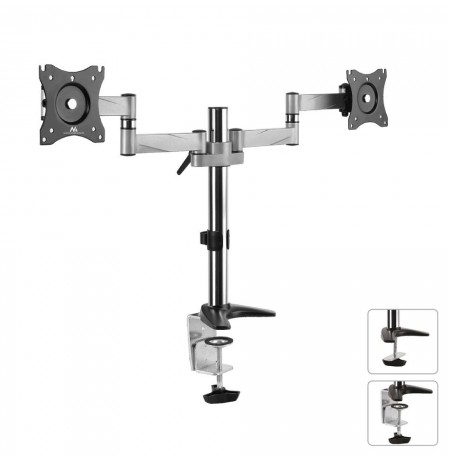 Desk holder for two LCD monitors Maclean MC-714 13-27 "8kg aluminum