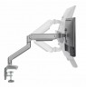Ergo Office Aluminium Monitor Mount with Gas Spring, Double Arm, VESA 75x75/100x100, 17"-32" 10 kg Silver, ER-447
