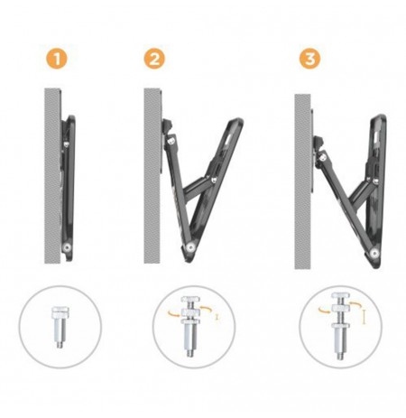 Mount wall for TV Maclean MC-837 (Wall , max. 50kg)