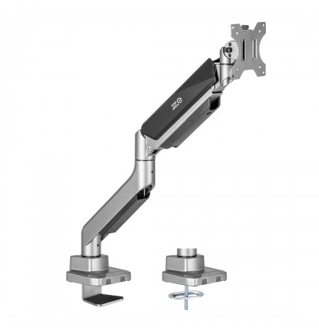 Ergo Office Universal Monitor Desk Mount, Gas Spring 17"-35" 15kg, VESA 75x75 / 100x100, ER-445