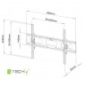 Techly 40-65" Wall Bracket for LED LCD TV Tilt" ICA-PLB 131L
