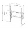 TV Wall Mount 23-55" LED/LCD 50kg tilting slim 50mm