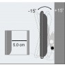 TV Wall Mount 23-55" LED/LCD 50kg tilting slim 50mm