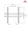 Mount wall for TV Maclean MC-748 (Wall - 55", max. 35kg)