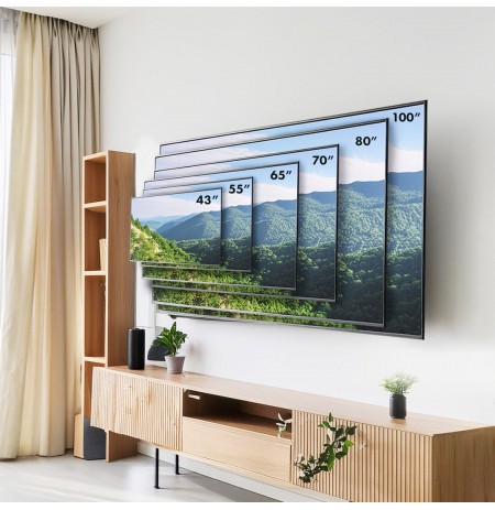 Maclean MC-422 TV Wall Mount Heavy Duty 43"-100" max VESA 800x400 120kg Tilting +/-15° Bracket Holder Hanger with Spirit Level 
