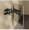 Maclean TV mount, max vesa 600x400, fits curved TVs, 37-80", 40kg, MC-710N