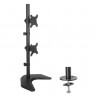 DOUBLE FREESTANDING LED/LCD DESK ARM 13-27 INCH PION