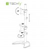 DOUBLE FREESTANDING LED/LCD DESK ARM 13-27 INCH PION