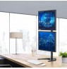 DOUBLE FREESTANDING LED/LCD DESK ARM 13-27 INCH PION