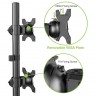 DOUBLE FREESTANDING LED/LCD DESK ARM 13-27 INCH PION