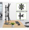 DOUBLE FREESTANDING LED/LCD DESK ARM 13-27 INCH PION