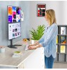 DOUBLE FREESTANDING LED/LCD DESK ARM 13-27 INCH PION