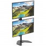 DOUBLE FREESTANDING LED/LCD DESK ARM 13-27 INCH PION