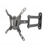 Maclean MC-418 TV Monitor Full Motion Wall Mount 23"-43" 30kg max VESA 200x200 Black Tilting Rotating Adjustable Wall Distance H