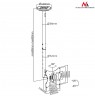 Mount ceiling for TV Maclean MC-504B (Ceiling, Rotary, Tilting, 23" - 42", max. 30kg)