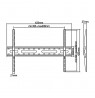 Maclean MC-939 Economy TV Mount Bracket, Max Vesa 600x400, 37-70", 45kg, Black