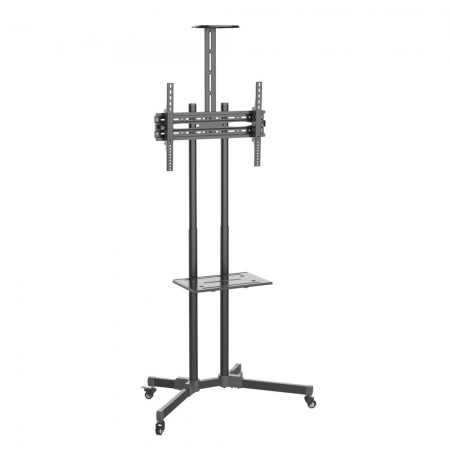 Mobile TV stand 37-70" adjustable 2 shelves