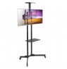 Mobile TV stand 37-70" adjustable 2 shelves