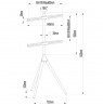 Techly ICA-TR50 TV mount 165.1 cm (65") Walnut