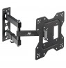 Maclean MC-700N TV Monitor Wall Mount Universal max VESA 200x20 23"-43" 30kg Black Extendable Tilting for Small TVs
