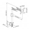 LED/LCD DESK MOUNT 13-27 INCH ADJUSTABLE ARTICULATED