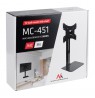 Wall mount for TV with shelf Maclean, max. 20kg, max. VESA 200x200, for TV 15-42", MC-451
