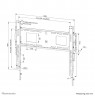 Neomounts Wall Mount LEVEL-750 (XL, 125 kg,  VESA 600x400 )