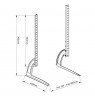 Universal TV Stand Monitor Screen Desk Holder Bracket 50kg VESA 32" - 70"