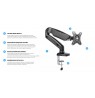 Montis monitoriaus laikiklis „ELBRUS” MT014 81.3 cm (32") Bolt-through Black
