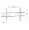 Maclean TV MC-420 Wall Mount Bracket 43"-120" VESA 800x400 120kg Universal Adjustable Spirit Level Accessories Flat Heavy Duty