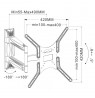 LED/LCD TV Wall Mount 25-52 inch 40kg Swivel Techly