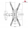Mount wall for TV Maclean MC-758 (Wall, 13" - 55", max. 30kg)