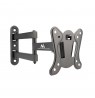 Maclean MC-417 Full Motion TV Monitor Wall Mount 13-32" 30kg max. VESA 100x100 Black Powder Coated Universal Holder Bracket Adju