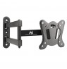 Maclean MC-417 Full Motion TV Monitor Wall Mount 13-32" 30kg max. VESA 100x100 Black Powder Coated Universal Holder Bracket Adju