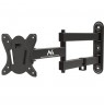 Maclean MC-417 Full Motion TV Monitor Wall Mount 13-32" 30kg max. VESA 100x100 Black Powder Coated Universal Holder Bracket Adju