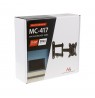 Maclean MC-417 Full Motion TV Monitor Wall Mount 13-32" 30kg max. VESA 100x100 Black Powder Coated Universal Holder Bracket Adju