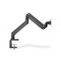 Digitus Desk Mount | Universal Single Monitor Mount with Gas Spring and Clamp Mount | Adjustable Height