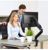Desktop LCD Gas Mount 13-27 Inch 6.5kg USB/Audio Techly