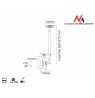Mount wall for TV Maclean MC-504S (Ceiling, Rotary, Tilting - 42", max. 30kg)