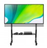 Mobile TV stand 45-90" up to 60kg adjustable AV shelf