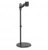 Maclean Mobile Monitor/TV Floor Stand, Gas Spring, 17"-35", 2-10kg, Black, MC-970B