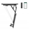 Maclean electric ceiling mount for TV, TUYA support, max VESA 600x400, for sloping walls, remote control, 32"-70", 35kg, MC-880T