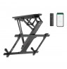 Maclean electric ceiling mount for TV, TUYA support, max VESA 600x400, for sloping walls, remote control, 32"-70", 35kg, MC-880T