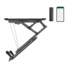 Maclean electric ceiling mount for TV, TUYA support, max VESA 600x400, for sloping walls, remote control, 32"-70", 35kg, MC-880T