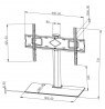 TV Stand Stand 32-65 Inch 45kg Black Techly