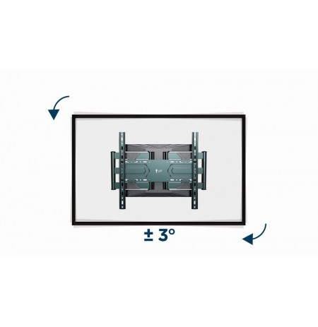 Gembird WM-80ST-01 Full-motion TV wall mount, 40”-80” (50 kg)