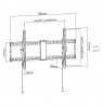 Gembird | Wall mount | WM-90T-01 | Tilt | 43-90 " | Maximum weight (capacity) 70 kg | Black