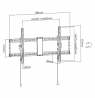 Gembird WM-90T-01 TV wall mount (tilt), 43”-90” (70 kg)